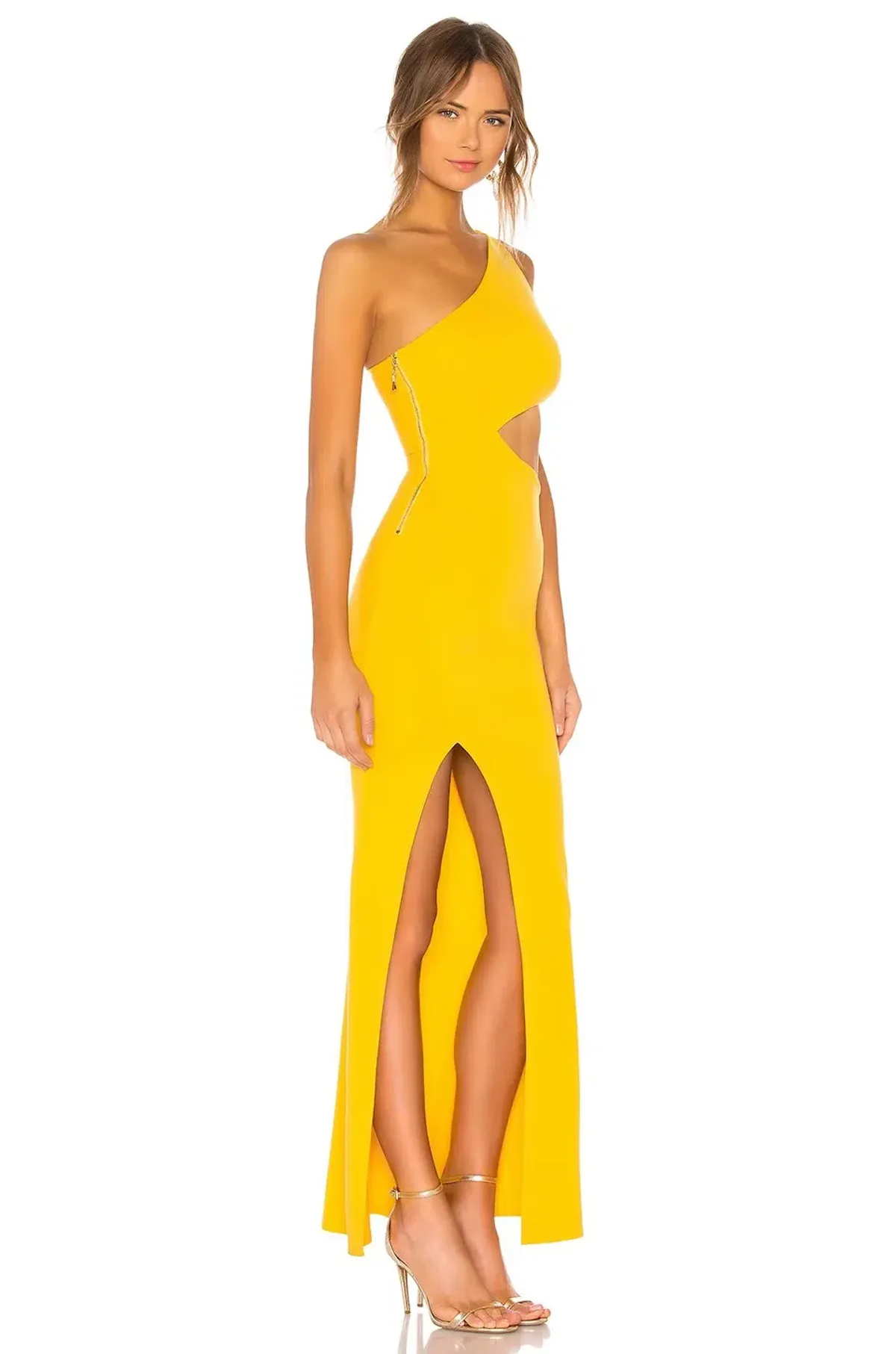 Revolve NBD X Naven Marissa Dress Canary Yellow Size 4 - Image 2