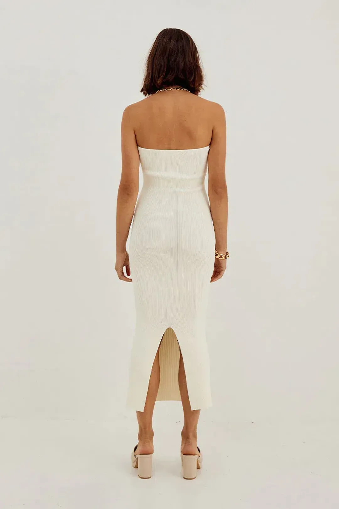 Sovere Studio Pixie Knit Midi Dress Buttermilk Size 6 for rent on The Volte - main image