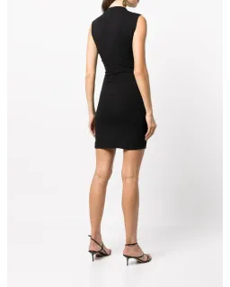 Reformation Alden Knit Dress Black Size AU 12 for rent on The Volte - image 2