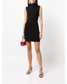 Reformation Alden Knit Dress Black Size AU 12 for rent on The Volte - image 1