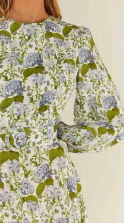 Palm Noosa Melrose Dress Blue Blooms Floral Size 12 for rent on The Volte - image 5