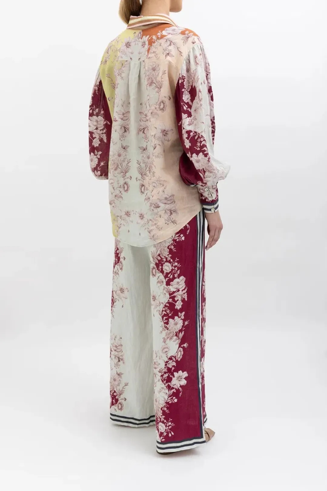 Alemais Marlow Shirt and Pant Set Floral Size AU 10 for rent on The Volte - main image