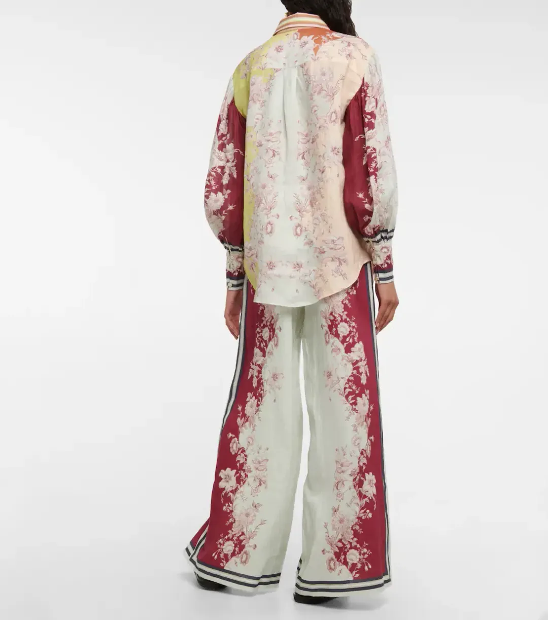 Alemais Marlow Shirt and Pant Set Floral Size AU 10 for rent on The Volte - main image