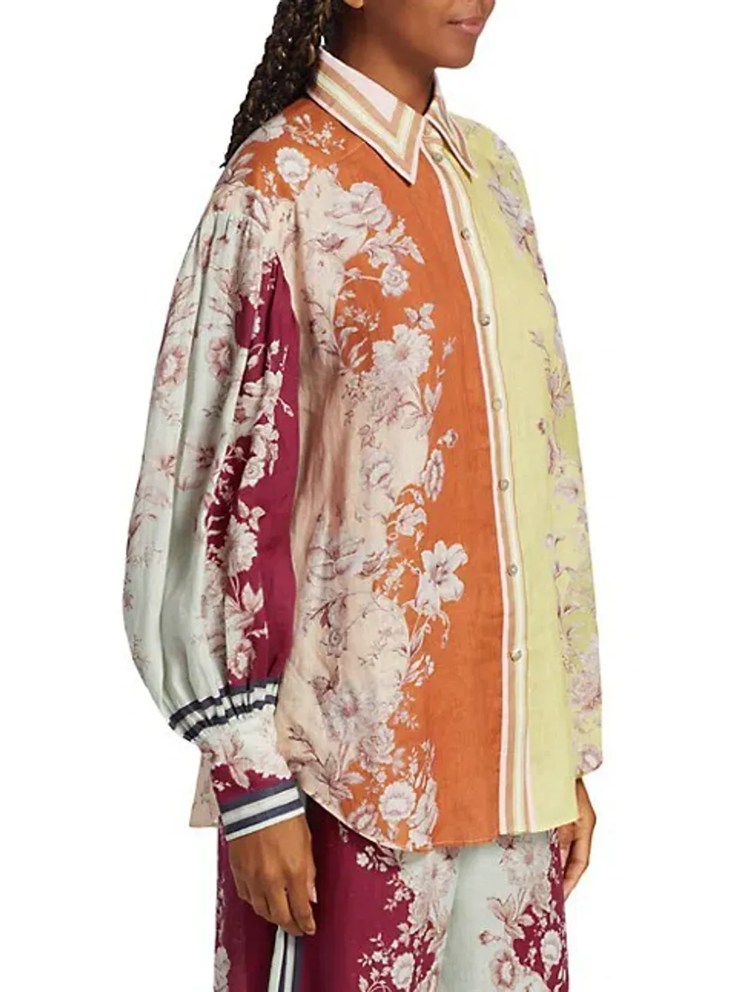 Alemais Marlow Shirt and Pant Set Floral Size AU 10 for rent on The Volte - main image