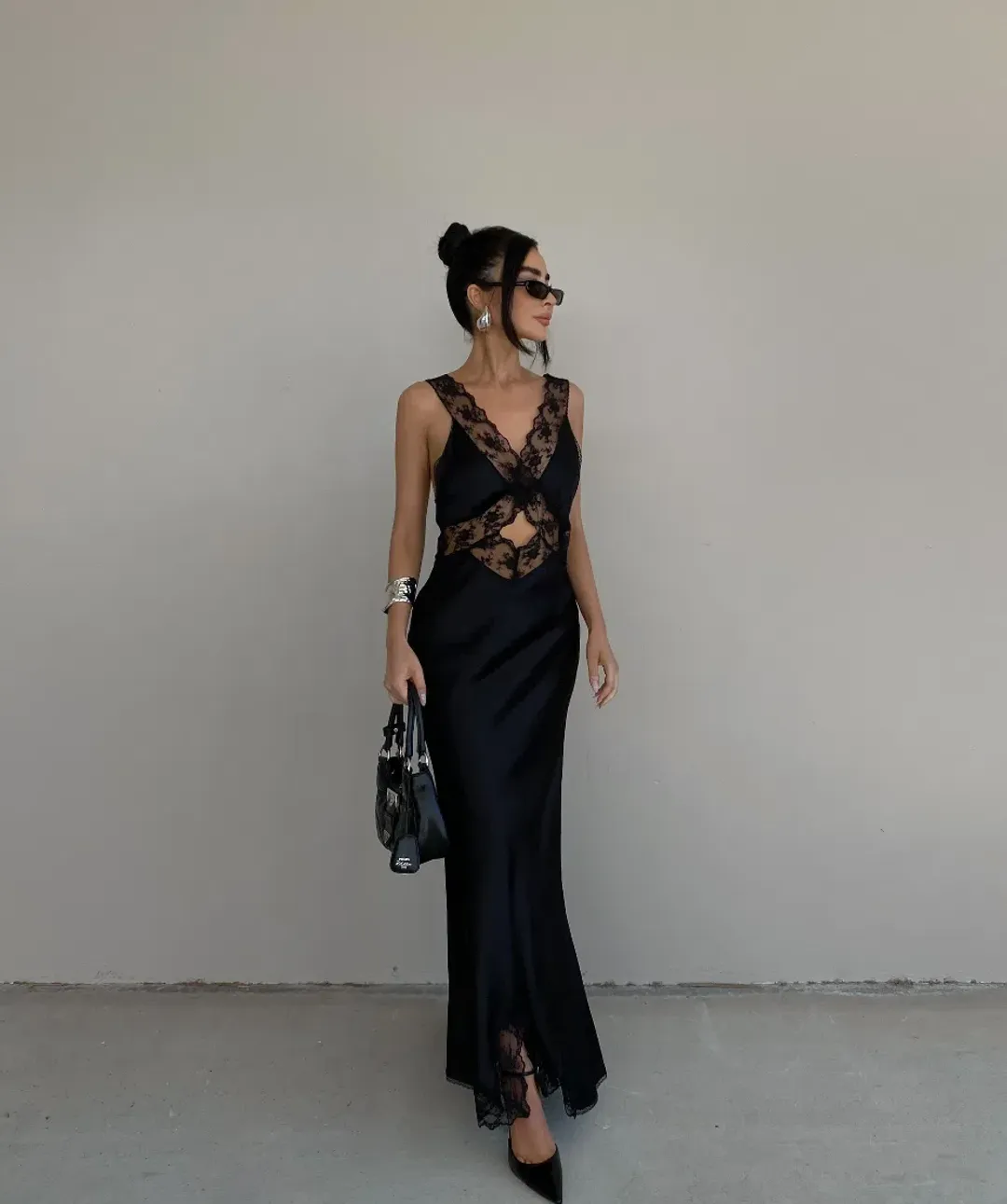 Sir the Label Aries Cut Out Gown Black Size 6 for rent on The Volte - main image