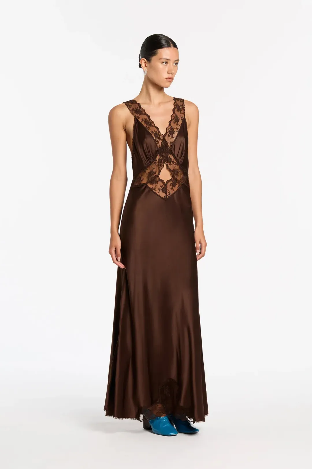 Sir the Label Aries Cut Out Gown Brown Size 2 / Au 10 for rent on The Volte - main image