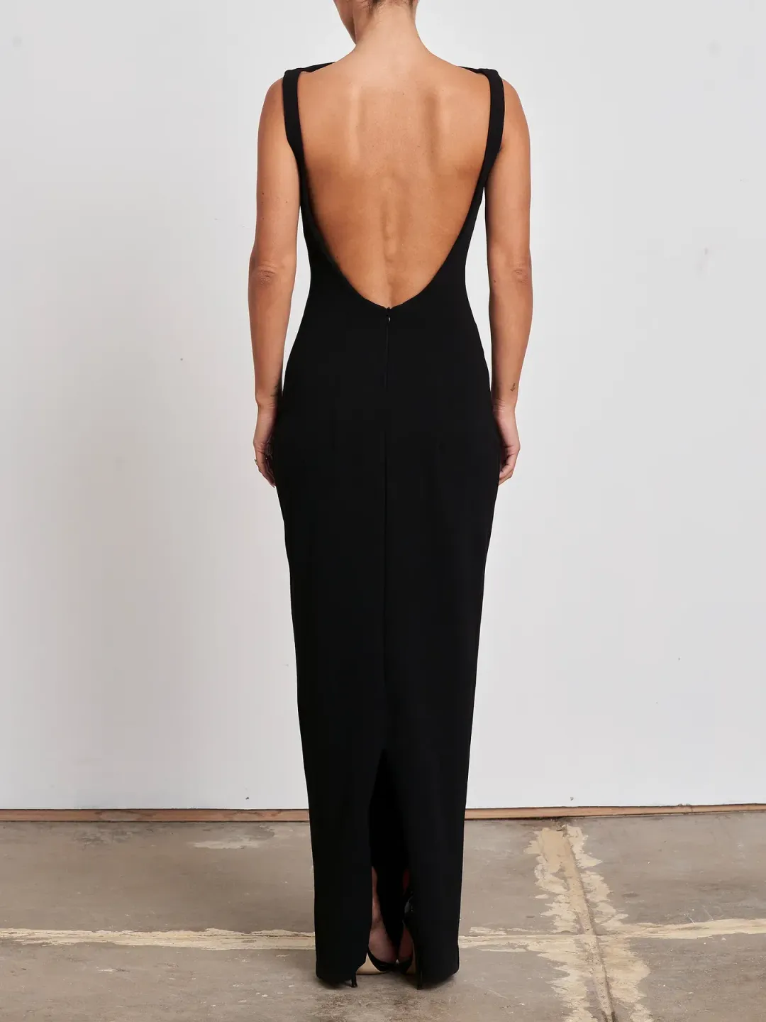 Effie Kats Verona Gown Black Size XL / AU 14 for rent on The Volte - main image