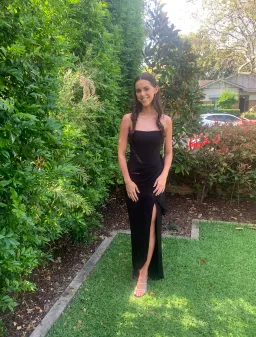 Manning Cartell Asymmetrical Games Strapless Gown Black Size AU 6 for rent on The Volte - image 5