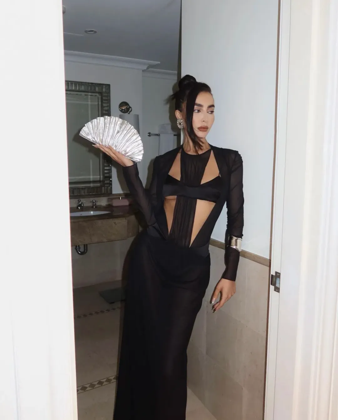 Christopher Esber Boudica Dress Black Size AU 8 / S for rent on The Volte - main image