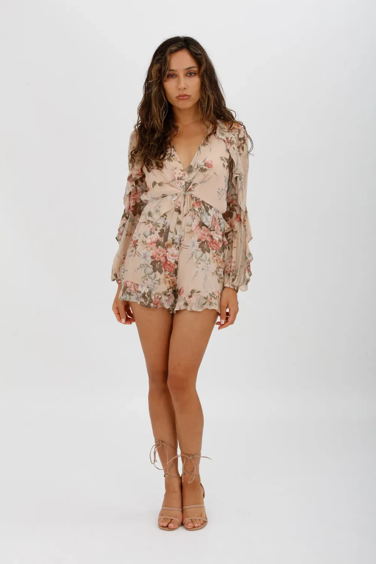 Zimmerman Aerial Flounce Playsuit Floral Print Size 0/AU 8 - Image 2