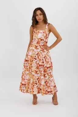 Acler Withington Dress Midi Blush Print Size 8 for rent on The Volte - image 4