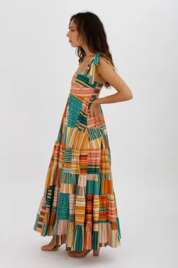 Alemais Sloane Tiered Midi Dress Multi Size 10 for rent on The Volte - image 7