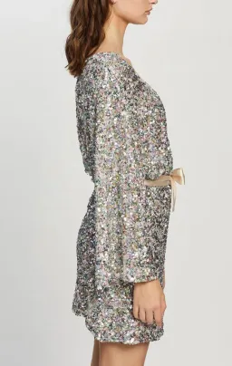 Winona Mingle Long Sleeve Mini Dress Sequin Size XS / Au 6 for rent on The Volte - image 4