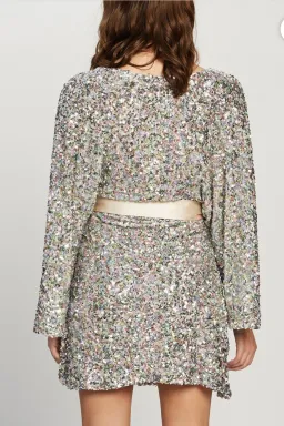 Winona Mingle Long Sleeve Mini Dress Sequin Size XS / Au 6 for rent on The Volte - image 3