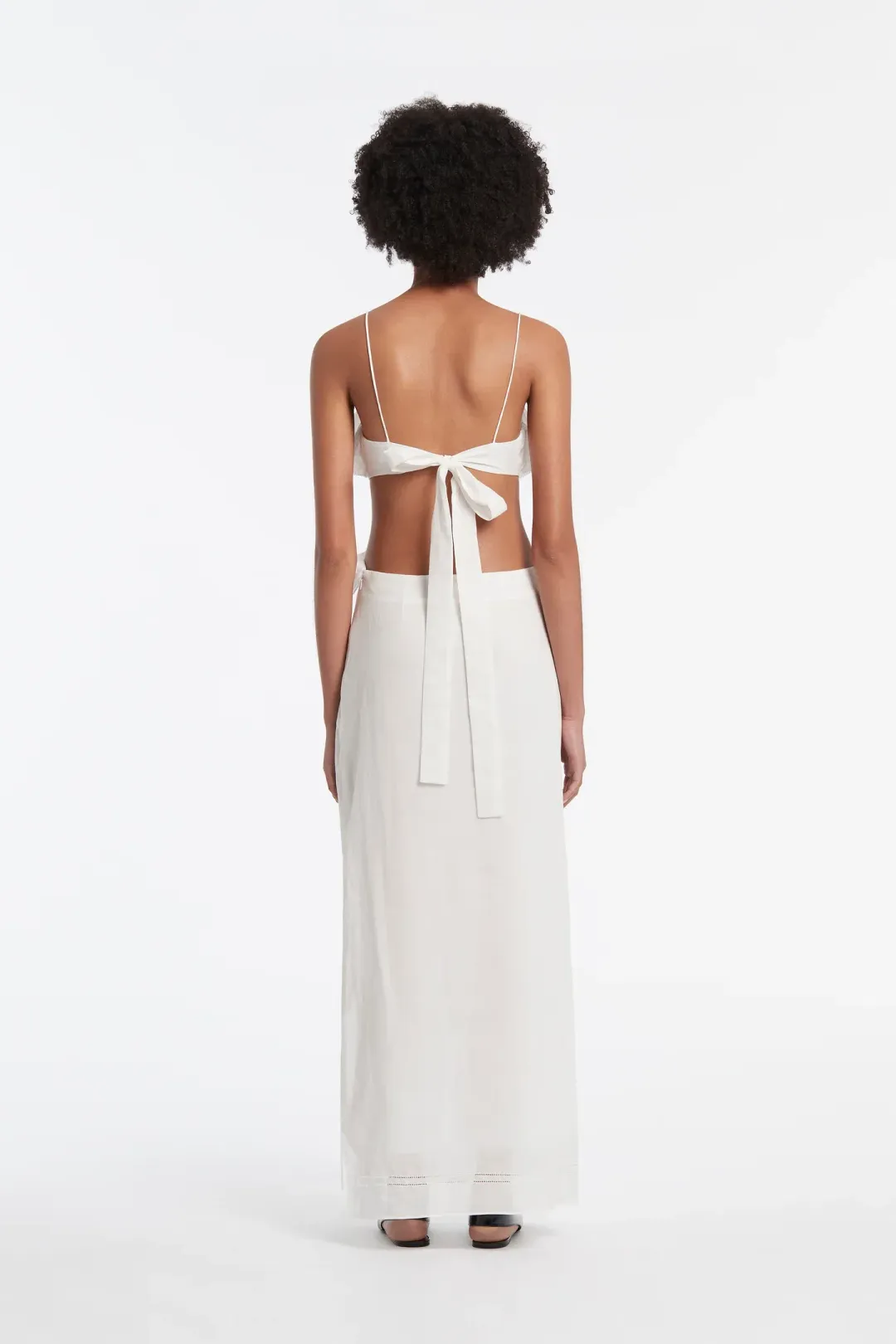 Sir the Label Allegra Frill Maxi Dress Ivory Size 2 / AU 10 for rent on The Volte - main image
