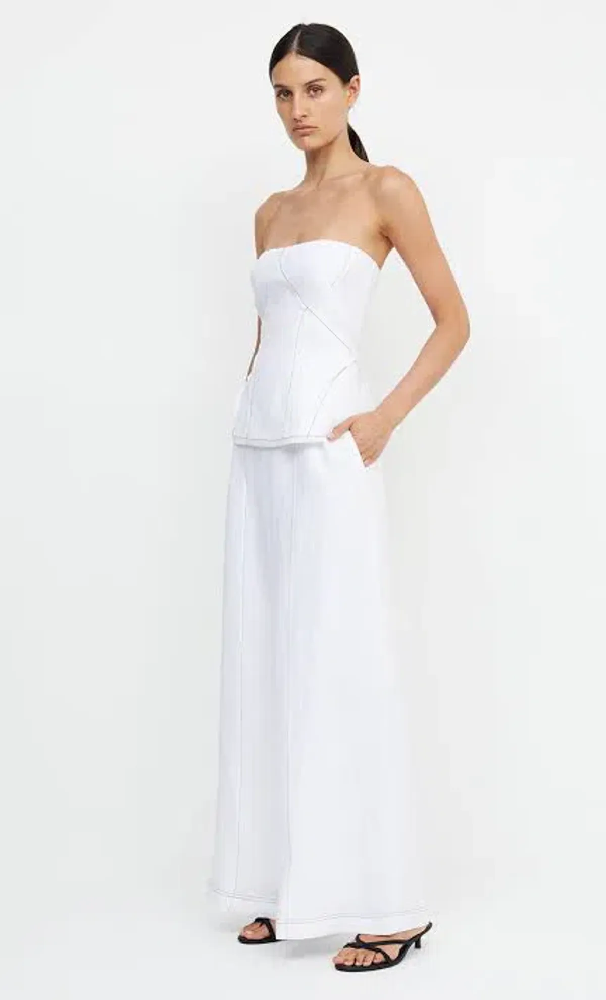 Bec & Bridge Cassie Strapless Top Ivory Size 8 / S - Image 1