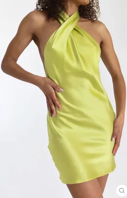 Natalie Rolt Effie Mini Dress Yellow Size AU 6 for rent on The Volte - image 1