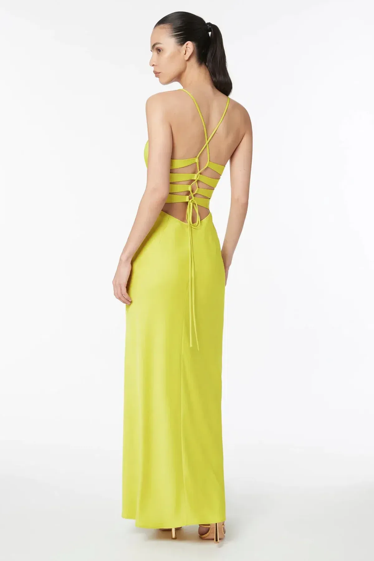 Manning Cartell Time To Shine Slip Dress Yellow Size AU 6 - Image 3