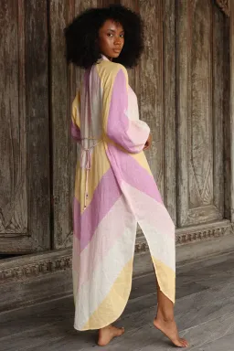 Tigerlily Kaleho Lorena Shirt Dress Popsicle Stripe Multi Size AU 8 for rent on The Volte - image 3