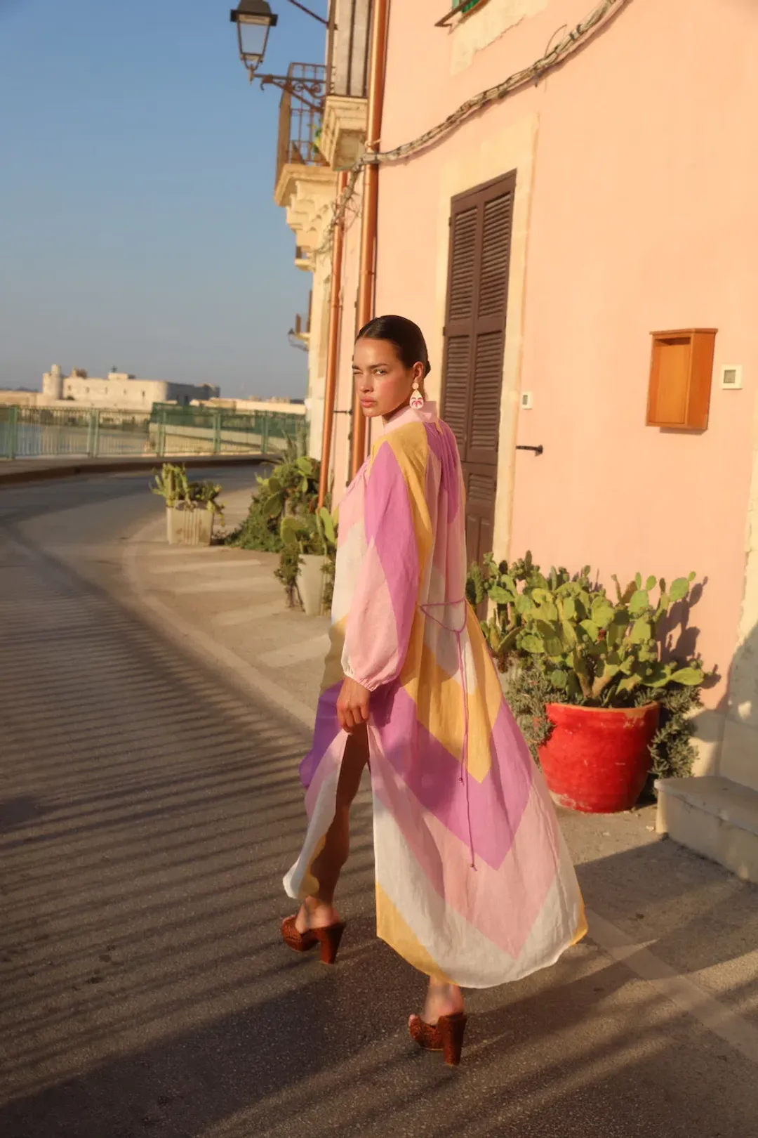 Tigerlily Kaleho Lorena Shirt Dress Popsicle Stripe Multi Size AU 8 for rent on The Volte - main image