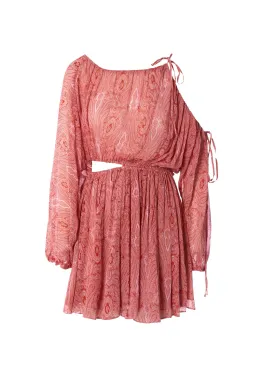 Scanlan Theodore Paisley Print Drawcord Mini Pink Size AU 8 for rent on The Volte - image 9