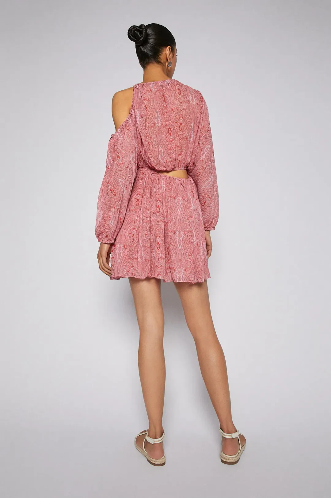 Scanlan Theodore Paisley Print Drawcord Mini Pink Size AU 8 for rent on The Volte - main image