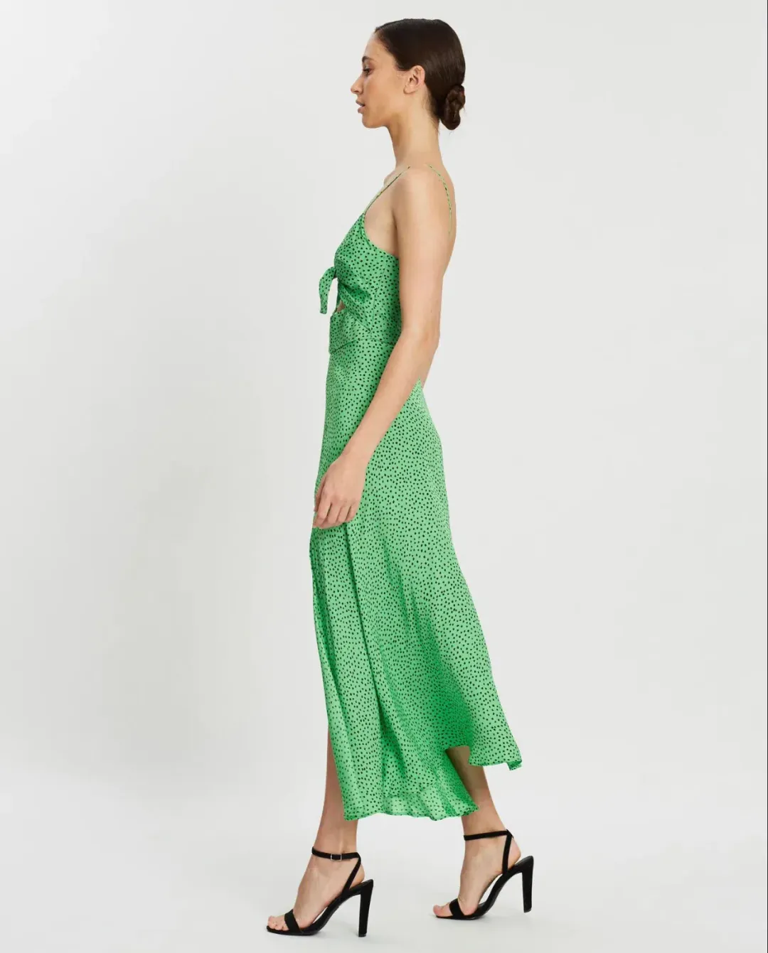 Bec & Bridge Neve Midi Dress Green Size AU 6 for rent on The Volte - main image