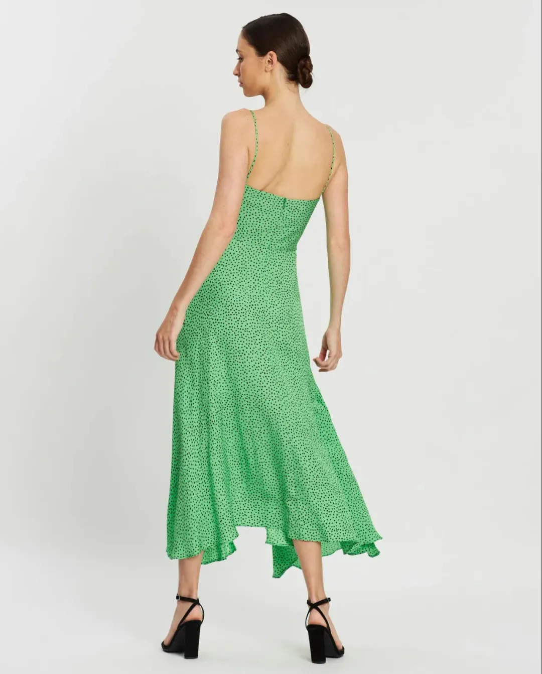 Bec & Bridge Neve Midi Dress Green Size AU 6 for rent on The Volte - main image