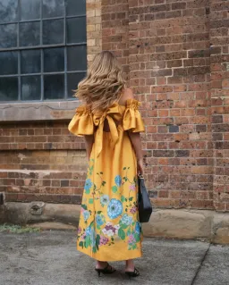 Alemais Dana Midi Dress Marigold Size AU 10 for rent on The Volte - image 5