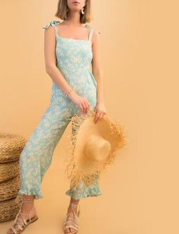 Faithfull the Brand Frankie Jumpsuit Zhoe Floral Print Size XS for rent on The Volte - image 5