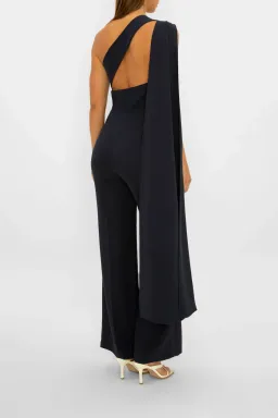 Carla Zampatti Navy Homage to Carla Jumpsuit Navy Size 10 for rent on The Volte - image 2