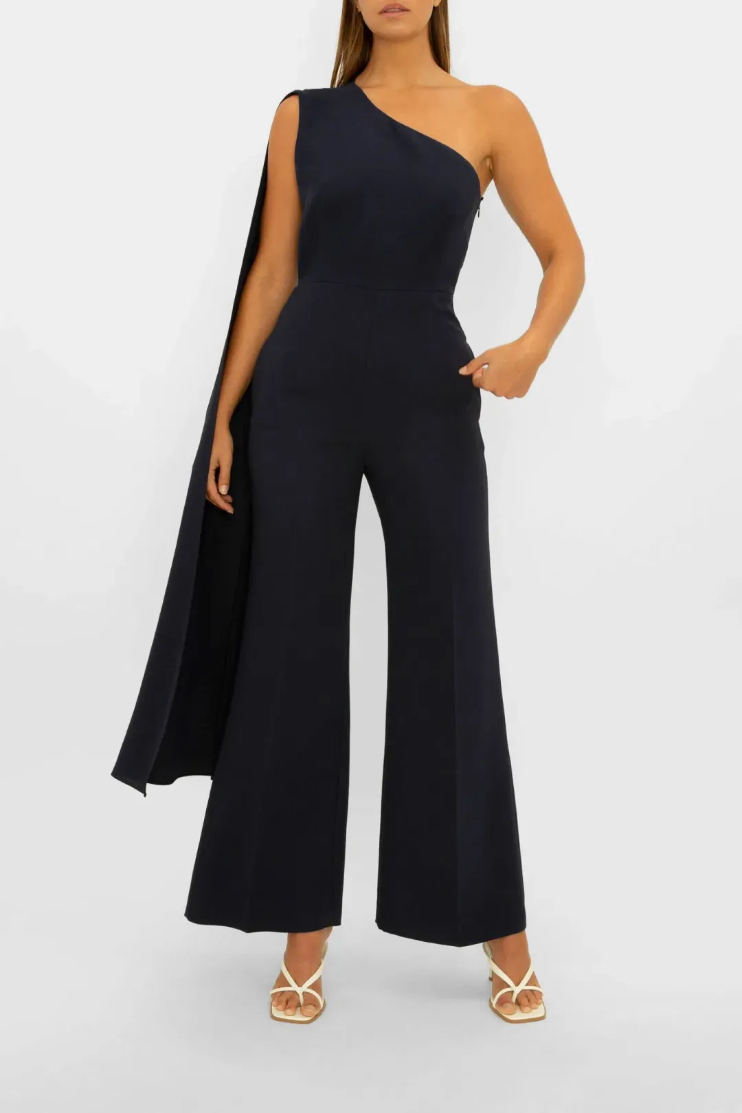 Carla Zampatti Navy Homage to Carla Jumpsuit Navy Size 10 for rent on The Volte - main image