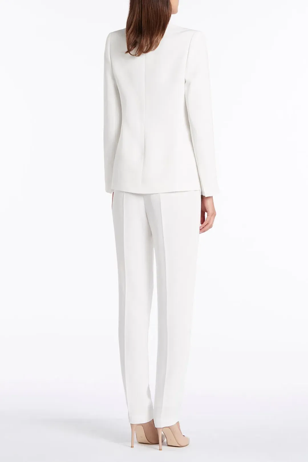 Carla Zampatti Long Line Jacket and Pants White Size 10 for rent on The Volte - main image