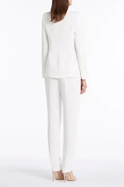 Carla Zampatti Long Line Jacket and Pants White Size 10 for rent on The Volte - image 2