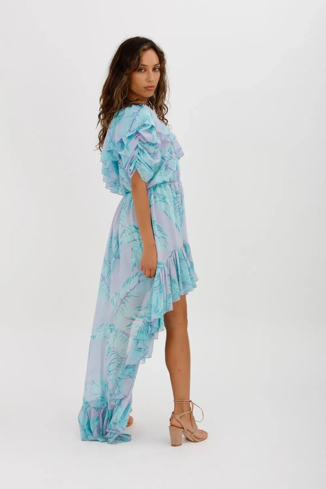 Aggi Antonellina Mistyy Lilac Dress Blue Size M/Au 10 for rent on The Volte - main image