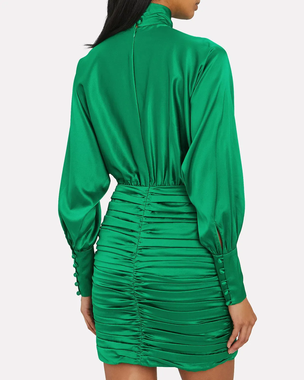 Retrofete Barbara Dress in Emerald Green Size M/AU 10 - Image 2