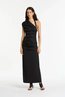 Sir the Label Giacomo Gathered Gown in Black Size 10 for rent on The Volte - image 1