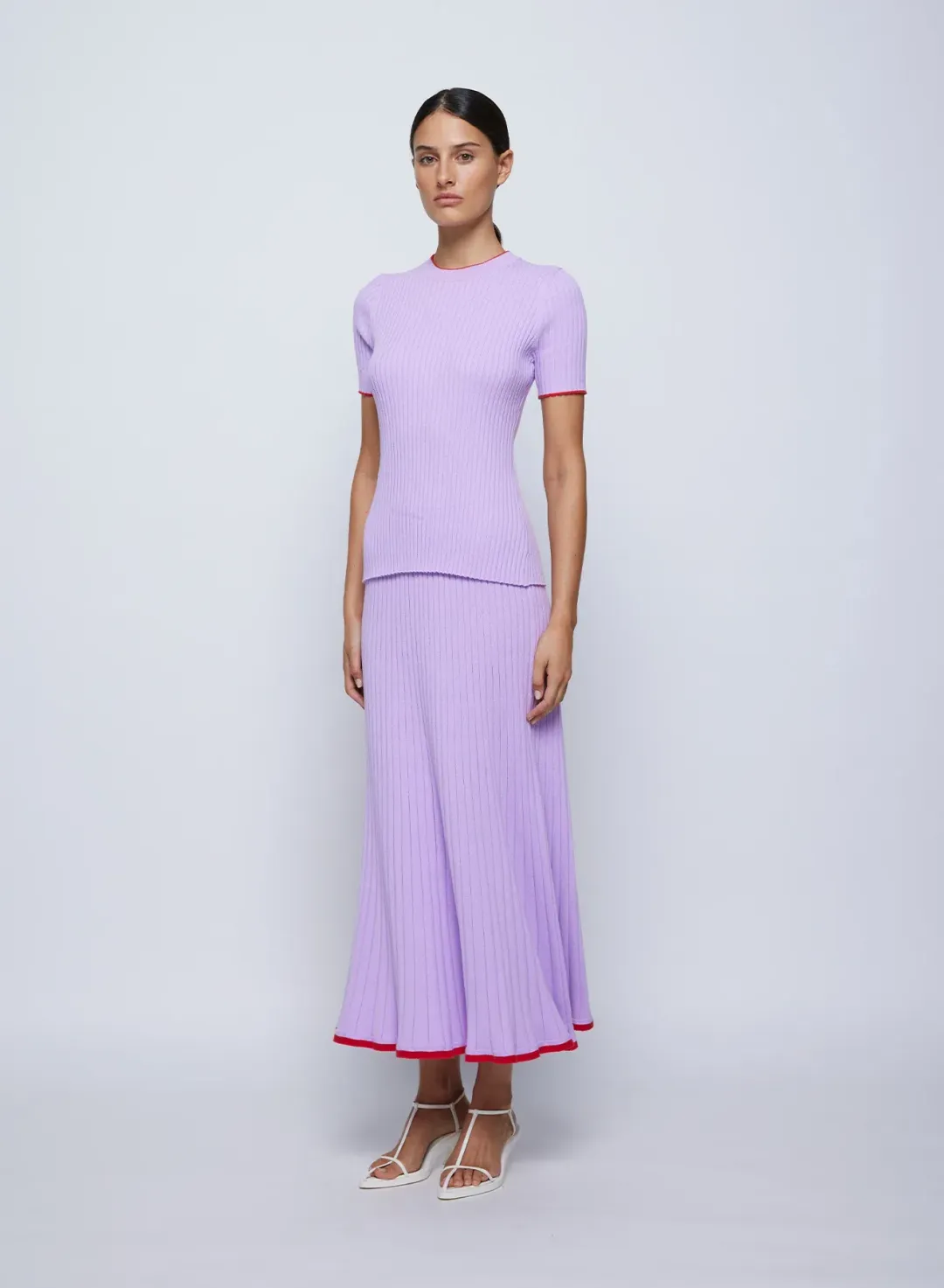 Anna Quan Bebe Top Felicia Skirt Lilac Orchid Set Size AU 8 for rent on The Volte - main image