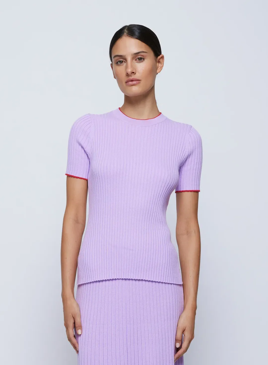 Anna Quan Bebe Top Felicia Skirt Lilac Orchid Set Size AU 8 for rent on The Volte - main image