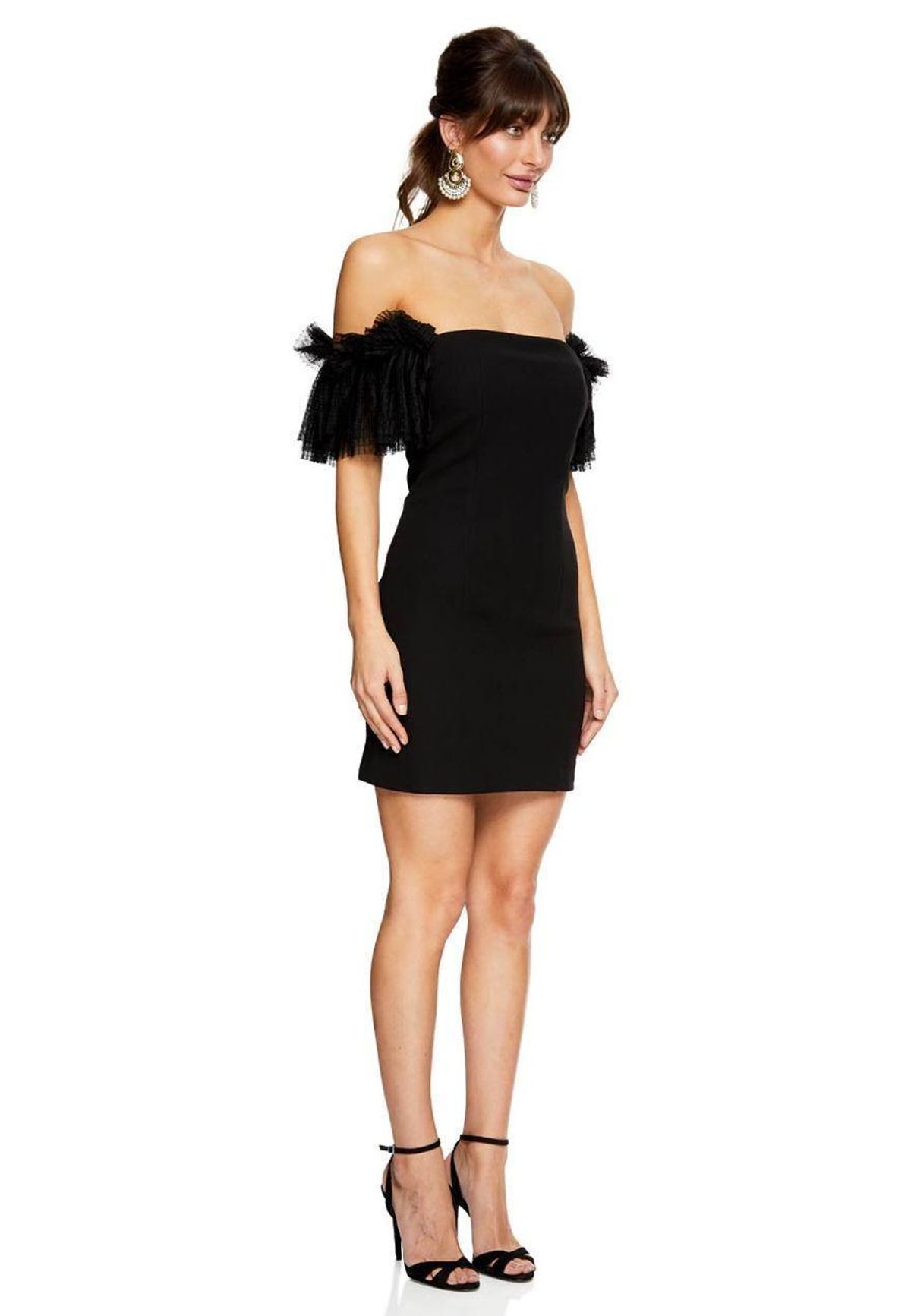 Elliatt Marble Mini Dress Black Size 6 - Image 2