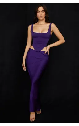 House of CB Edetta Corset Top and Colette Skirt Purple Size S/Au 8 for rent on The Volte - image 1