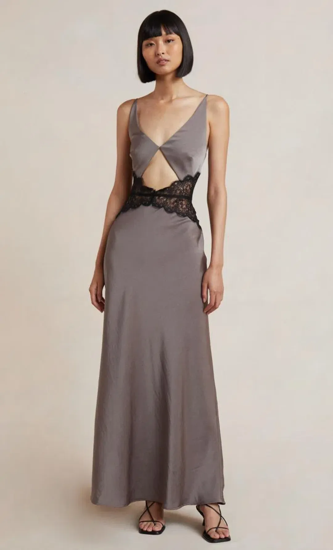 Bec & Bridge Camille Maxi Dress Grey Size XXL / AU 16 for rent on The Volte - main image