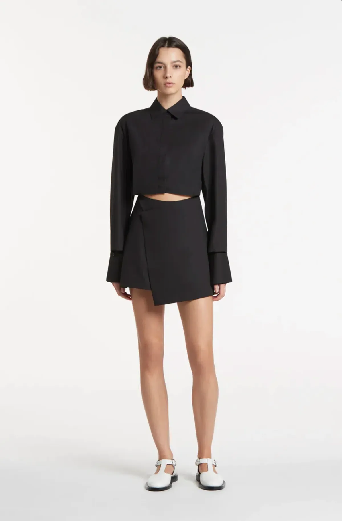Sir the Label Dion Shirt Dress Black Size 0 / Au 6 for rent on The Volte - main image