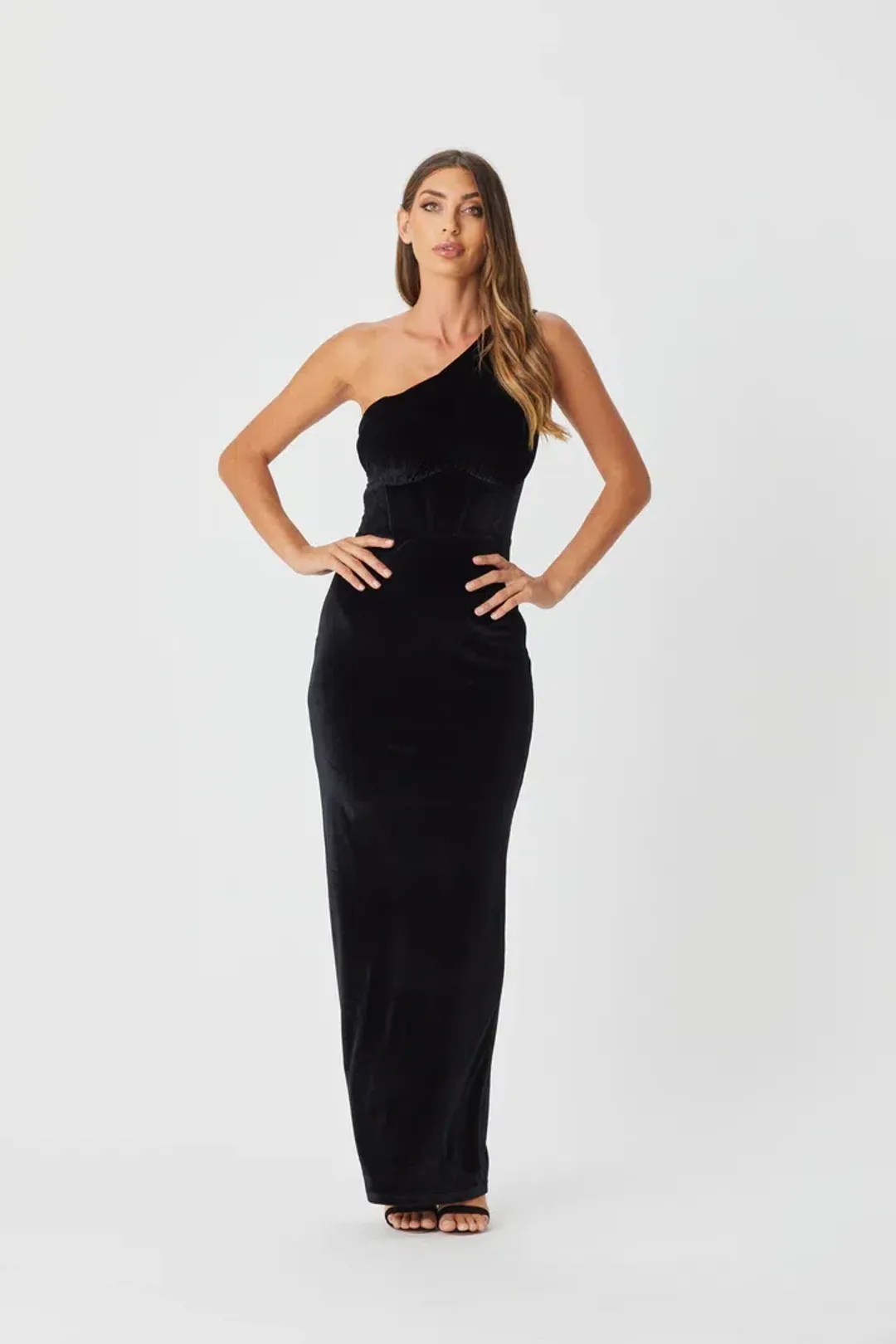 Bianca & Bridgett Juni Dress in Black Size 14 for rent on The Volte - main image