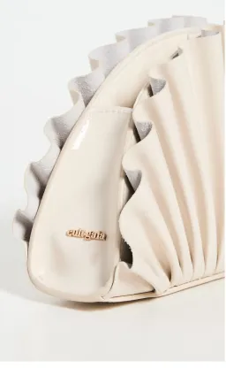 Cult Gaia Nala Mini Clutch Off White for rent on The Volte - image 4