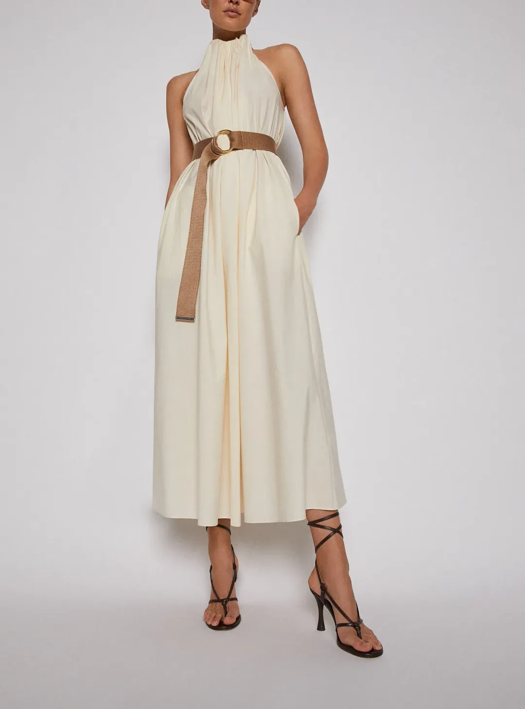 Scanlan Theodore Cotton Strapping Dress Yellow Size S / Au 8 for rent on The Volte - main image