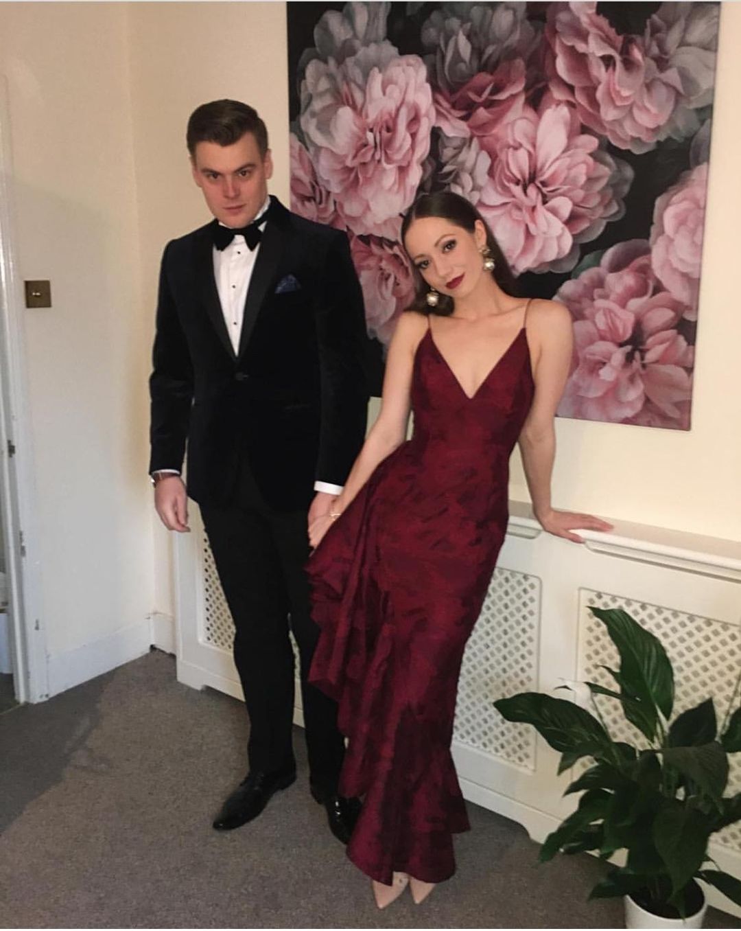 C/MEO collective Ember ruffle midi dress for rent on The Volte - main image