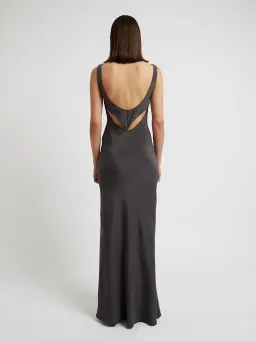 Christopher Esber Triquetra Contoured Tank Dress Grey Size 8 for rent on The Volte - image 5