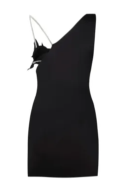 Nue Studio Orchid Mini Dress Black Size 6 for rent on The Volte - image 4