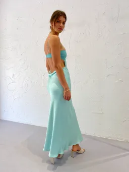 Bec & Bridge Aqua Agatha Maxi Dress for rent on The Volte - image 3